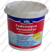 Препарат против нитевидных с водорослей в пруду Soll FadenalgenVernichter 2,5Kg.