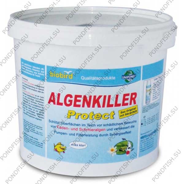 Препарат для борьбы с водорослями в пруду Biobird Algenkiller 7,5Kg. на 500м3