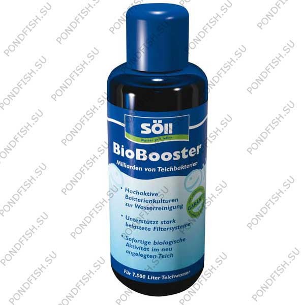 Живые бактерии для быстрого запуска пруда Soll BioBooster 250 ml.